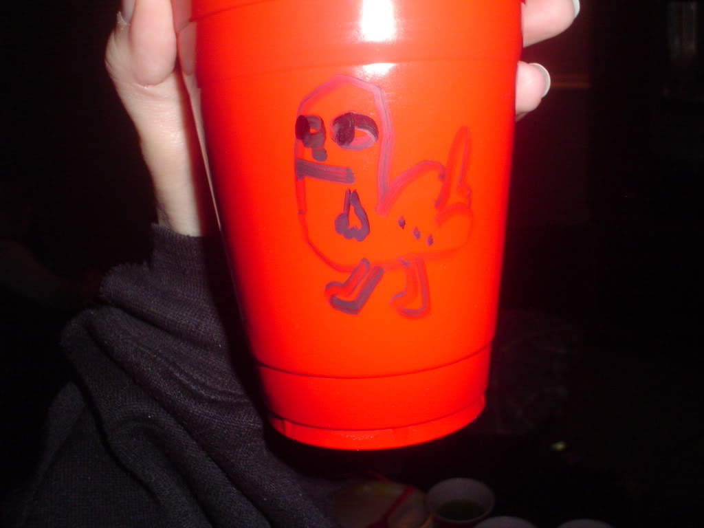 Dickbutt on a cup