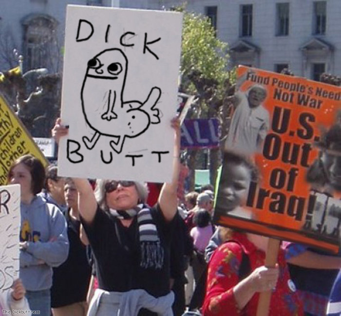 Dickbutt protest
