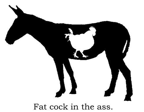 Fat cock in the ass