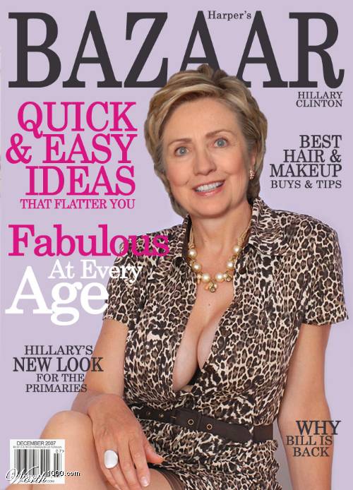 Hillary Clinton in Bazaar