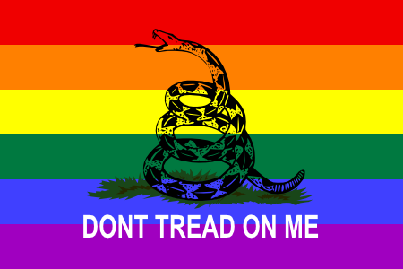 LGBT Gadsden flag