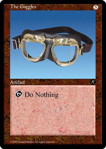 Goggles Magic card