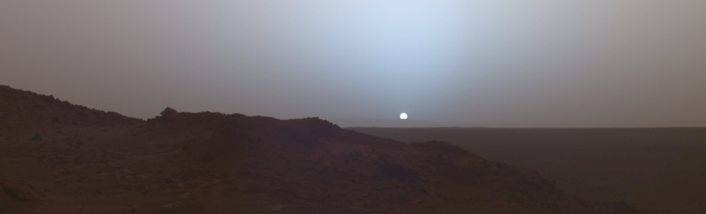 Martian sunset