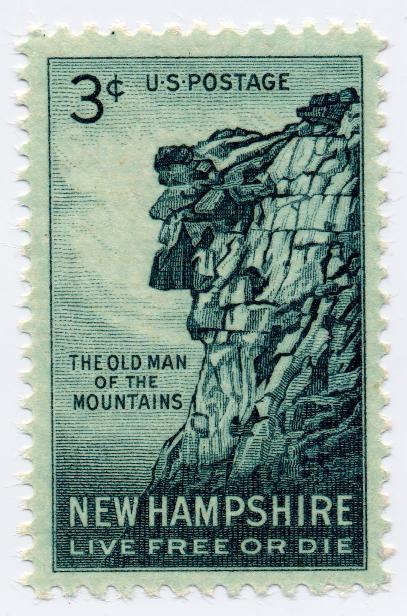 Old Man in the Mountain stamp