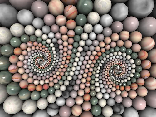 Spiraling balls