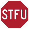 STFU sign