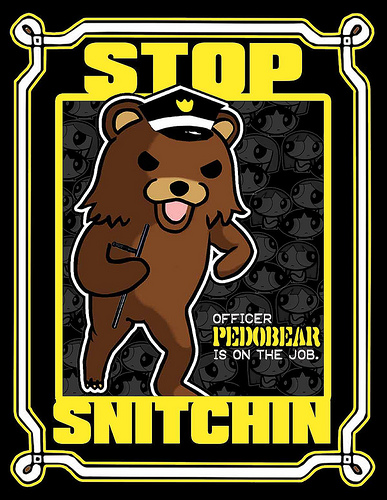 Pedobear: Stop snitchin’
